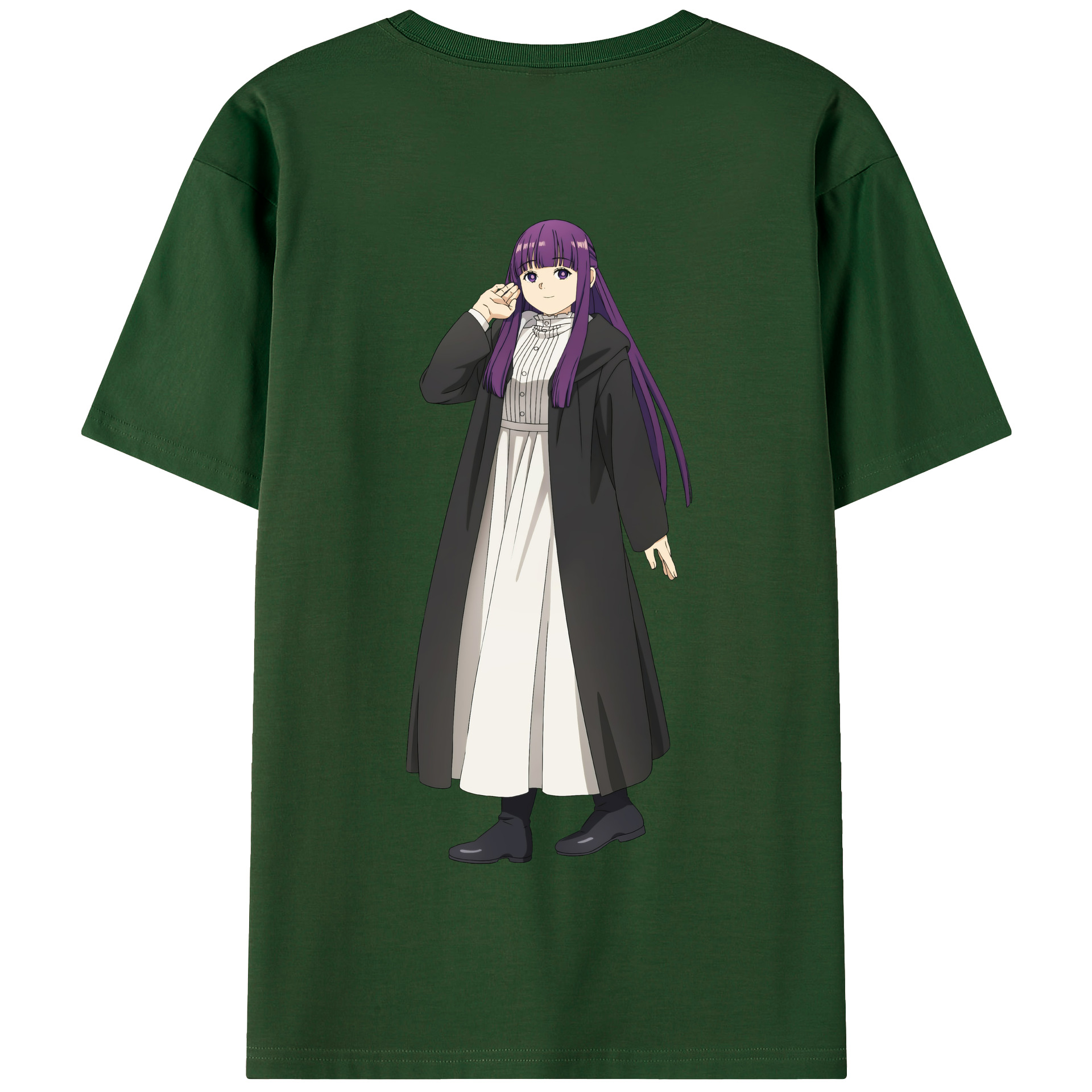 （画像用） 葬送のフリーレン Frieren 綿100％半袖Tシャツ（背面プリント）